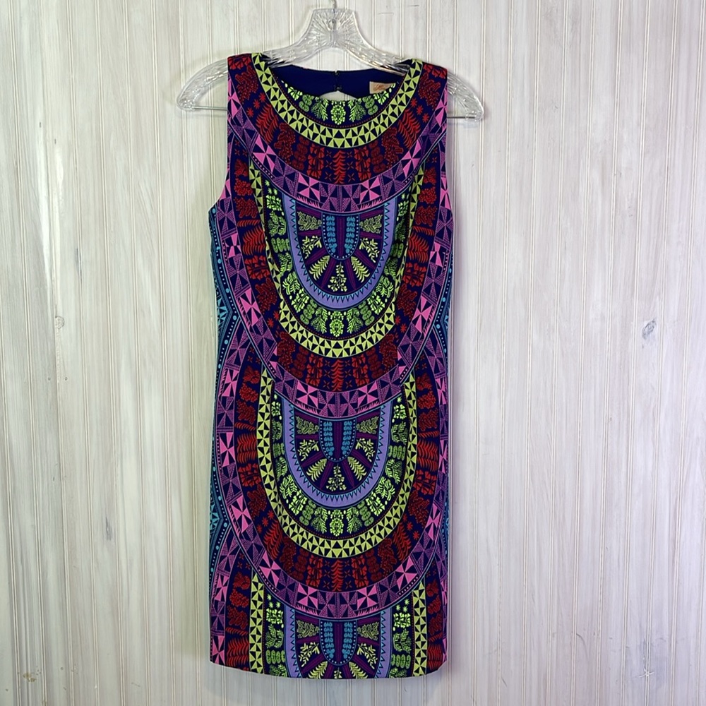 MARA HOFFMAN OPEN BACK PRINTED MINI DRESS 8 - Picture 2 of 5